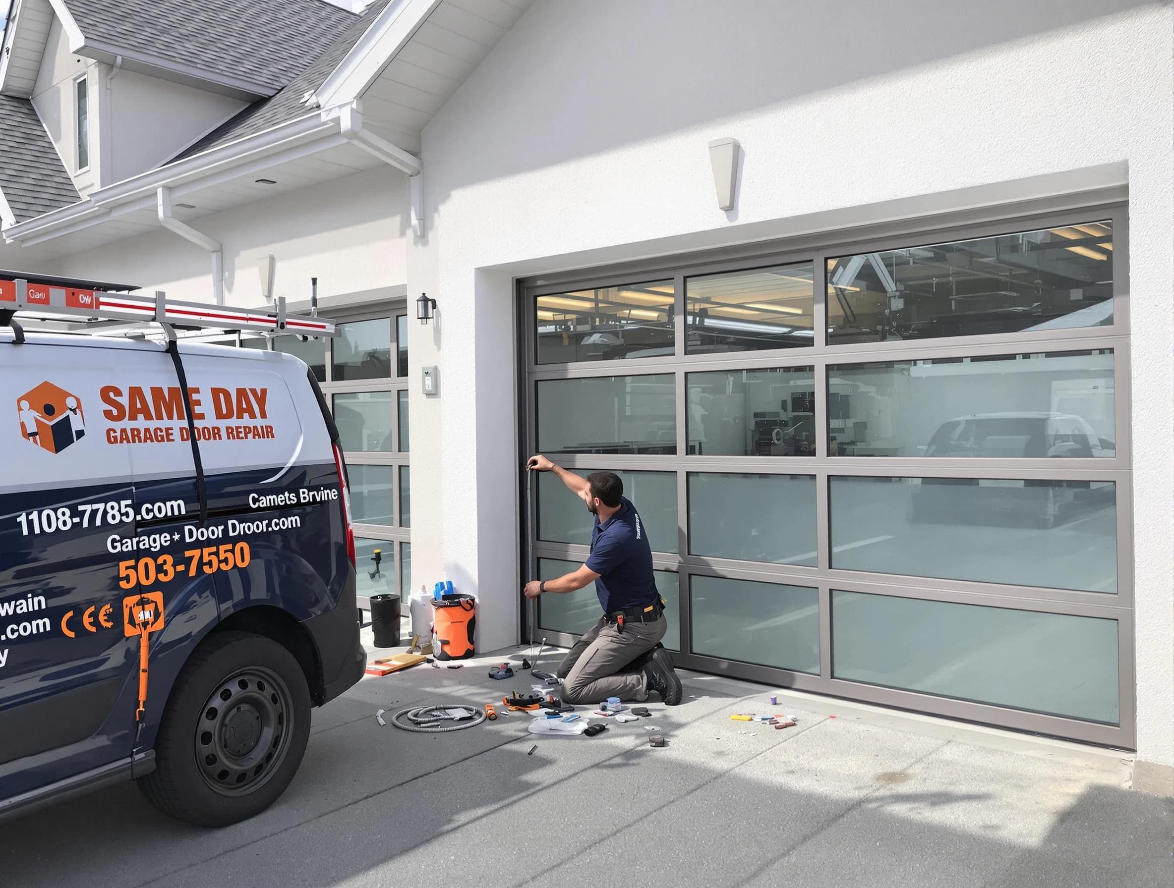 Same-day garage door repair service by Centerville Garage Door Repair in Centerville