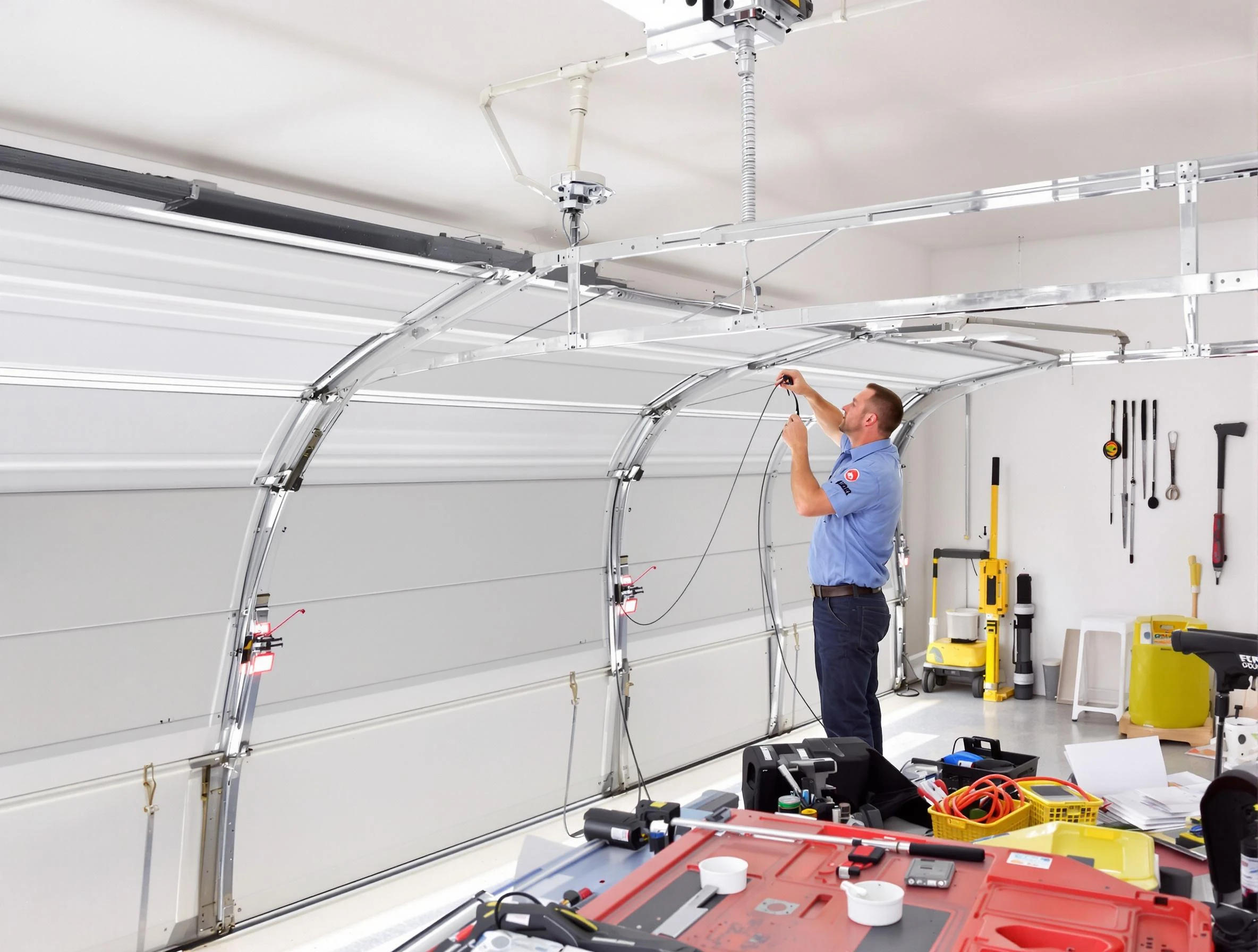 Garage door cable repair service by Centerville Garage Door Repair in Centerville