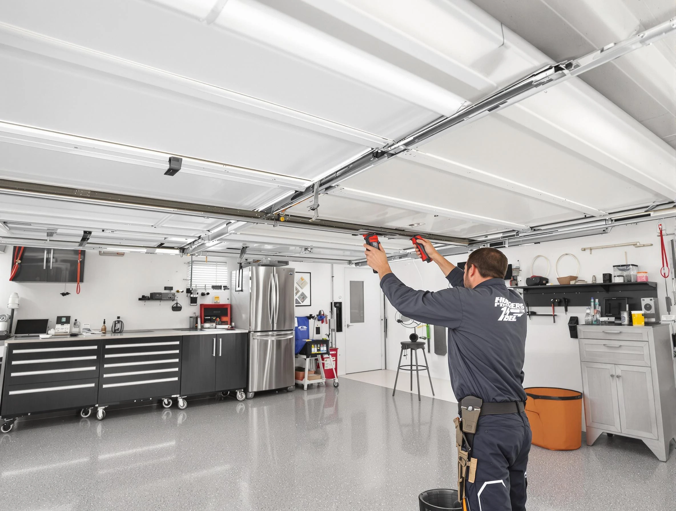 Overhead garage door repair service by Centerville Garage Door Repair in Centerville
